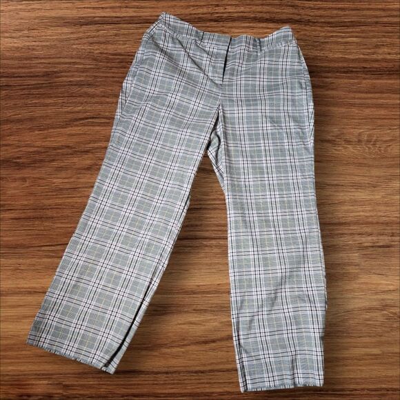 Lane Bryant Pants - Lane Bryant Black and Brown Checked Bootcut Pants Plus Size